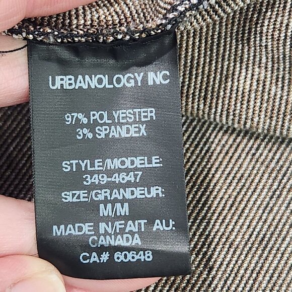 Pure Essence Urbanology Stretch Sweater Knit Top Medium Black Brown White Nordic - Picture 8 of 9